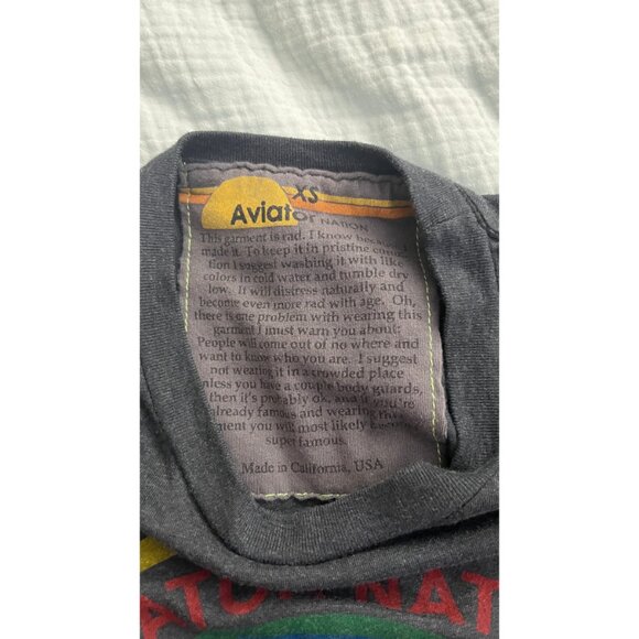 AVIATOR NATION NORTH SHORE OAHU CROPPED T-SHIRT XS - Picture 5 of 6